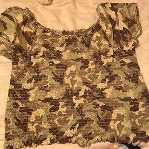 Justice camo top 14/16